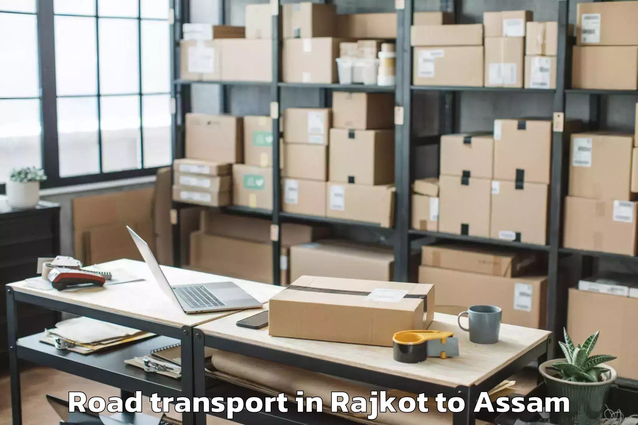 Efficient Rajkot to Mikirbheta Road Transport